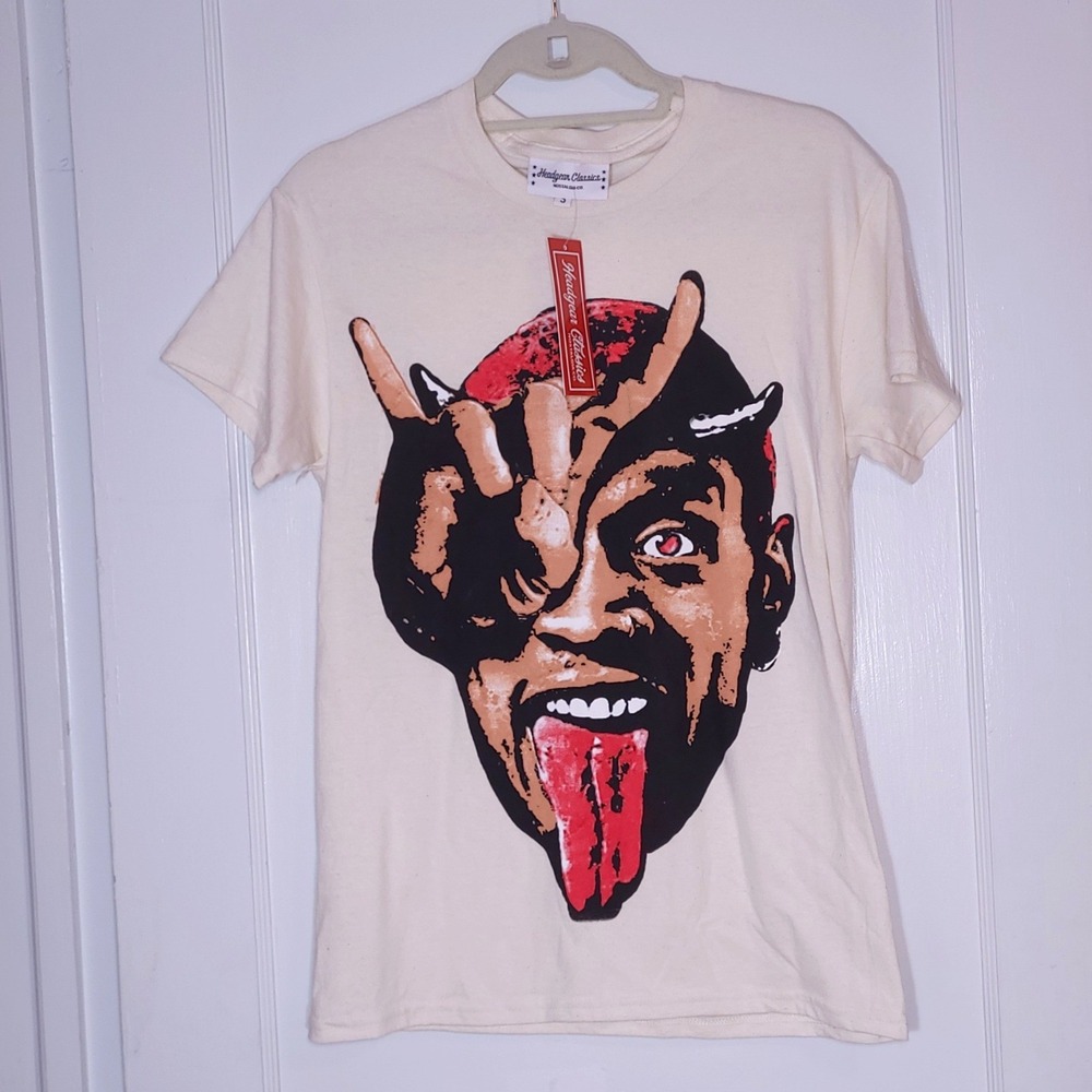 Headgear Classics Dennis Rodman Bad As I Wanna Be Devil Graphic T-Shirt Small